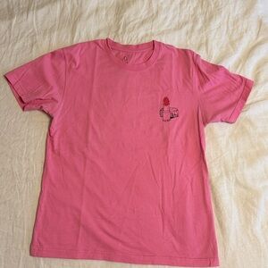 Violette Fr - Hot Pink Bisou Bisou Bisou Tee Shirt (Medium)